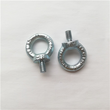 Bulonave të unazave të skelave të syve lëshohen të farkëtuara me studime me fije dhe rondele dhe kapëse M12 X 210